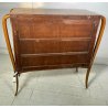 MOBILE BAR CREDENZA DESIGN ATTR. Gio Ponti INTERNO ILLUMINATO VETRO SPECCHIO 50s