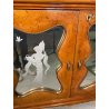 MOBILE BAR CREDENZA DESIGN ATTR. Gio Ponti INTERNO ILLUMINATO VETRO SPECCHIO 50s