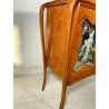 MOBILE BAR CREDENZA DESIGN ATTR. Gio Ponti INTERNO ILLUMINATO VETRO SPECCHIO 50s