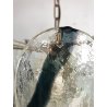 LAMPADARIO SOSPENSIONE VETRO SOFFIATO VISTOSI & MAZZEGA 15 LASTRE VINTAGE '60s