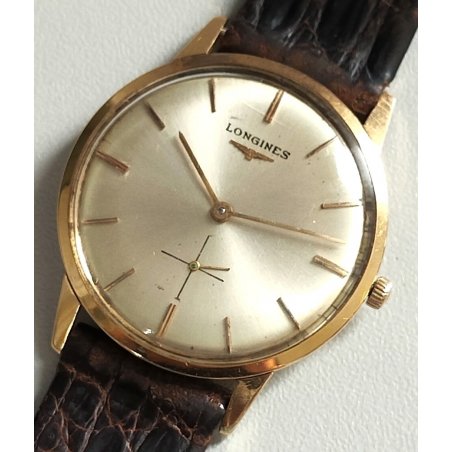 ANTICO OROLOGIO POLSO Longines MECCANICO Anni 60 ORO MASSICCIO 18k VINTAGE WATCH
