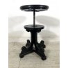ANTICO SGABELLO GIREVOLE per PIANOFORTE STILE Thonet ø 34x44 cm VINTAGE ANNI '50