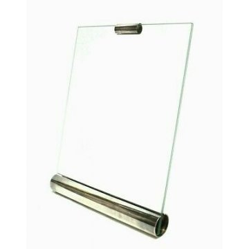 PORTAFOTO DESIGN Giuliano Malimpensa MESA Italy SILVERPLATED VETRO PHOTO FRAME
