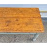 ANTICO TAVOLO PRANZO RETTANGOLARE LEGNO ABETE 1800 TABLE OLD 2 CASSETTI EPOCA 