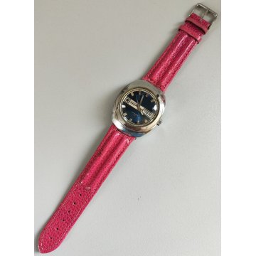 RARO TISSOT T12 AUTOMATIC 2570 Orologio Polso VINTAGE Anni 70 OLD WATCH blu dial