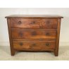 ANTICO COMO PIEMONTESE CASSETTONE MOSSO 3 CASSETTI IN NOCE EPOCA '700 PLANCIA 