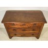 ANTICO COMO PIEMONTESE CASSETTONE MOSSO 3 CASSETTI IN NOCE EPOCA '700 PLANCIA 