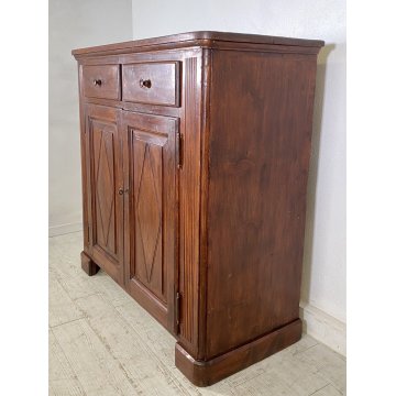 ANTICA CREDENZA LEGNO ABETE PIEMONTESE PATINA ORIGINALE MADIA 800 DISPENSA OLD