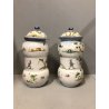 COPPIA VASO ALBARELLO FARMACIA CERAMICA D'Acquino Celle Ligure DECORO FIGURE 900