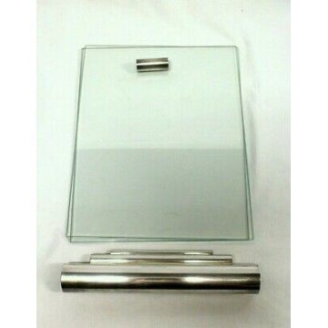 PORTAFOTO DESIGN Giuliano Malimpensa MESA Italy SILVERPLATED VETRO PHOTO FRAME