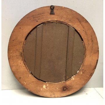 ANTICO QUADRO TONDO OLIO TAVOLA Rossaro Ferdinando RITRATTO BIMBO EPOCA '800  