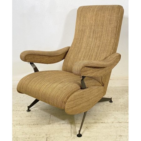 POLTRONA RECLINABILE Oscar DESIGN Nello Pini NOVARREDO 1959 VINTAGE ARMCHAIR