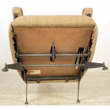 POLTRONA RECLINABILE Oscar DESIGN Nello Pini NOVARREDO 1959 VINTAGE ARMCHAIR