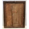 ANTICO DIPINTO OLIO TELA su TAVOLA MADONNA ADDOLORATA SPADA CUORE RELIGIOSO '600