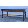 ANTICO TAVOLO PRANZO RETTANGOLARE LEGNO PIOPPO 1800 TABLE OLD 2 CASSETTI EPOCA 