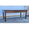 ANTICO TAVOLO PRANZO RETTANGOLARE LEGNO PIOPPO 1800 TABLE OLD 2 CASSETTI EPOCA 
