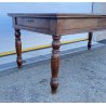 ANTICO TAVOLO PRANZO RETTANGOLARE LEGNO PIOPPO 1800 TABLE OLD 2 CASSETTI EPOCA 
