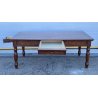 ANTICO TAVOLO PRANZO RETTANGOLARE LEGNO PIOPPO 1800 TABLE OLD 2 CASSETTI EPOCA 
