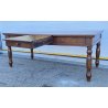 ANTICO TAVOLO PRANZO RETTANGOLARE LEGNO PIOPPO 1800 TABLE OLD 2 CASSETTI EPOCA 