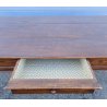 ANTICO TAVOLO PRANZO RETTANGOLARE LEGNO PIOPPO 1800 TABLE OLD 2 CASSETTI EPOCA 