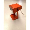 LAMPADA DA TAVOLO LAMP DESK VINTAGE 1960's METALLO ARANCIONE ORIENTABILE