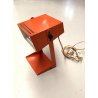 LAMPADA DA TAVOLO LAMP DESK VINTAGE 1960's METALLO ARANCIONE ORIENTABILE