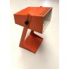 LAMPADA DA TAVOLO LAMP DESK VINTAGE 1960's METALLO ARANCIONE ORIENTABILE