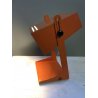 LAMPADA DA TAVOLO LAMP DESK VINTAGE 1960's METALLO ARANCIONE ORIENTABILE