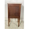 ANTICO COMODINO CREDENZA META' 1900 LEGNO PIANO MARMO BIANCO EPOCA OTTONE COMO