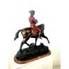 ANTICO GRANDE BRONZO AMMIRAGLIO Hoerblower A CAVALLO FIRMATO Benjé 60x34x65 cm/h
