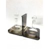 SET TAVOLA Olio&Aceto DESIGN Lino Sabattini SILVERPLATED VETRO PUNZONE VINTAGE