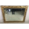ANTICO GRANDE SPECCHIO SPECCHIERA BAROCCA CORNICE LEGNO SCOLPITO DORATO 124x93cm
