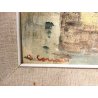 QUADRO DIPINTO OLIO TAVOLA Alfonso Corradi Lungo lago Feriolo PAESAGGIO LACUSTRE