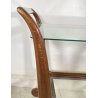 ANTICO CARRELLO BAR DESIGN VINTAGE ANNI 50 LEGNO FERRO VETRO CARRELLINO VASSOIO
