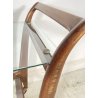 ANTICO CARRELLO BAR DESIGN VINTAGE ANNI 50 LEGNO FERRO VETRO CARRELLINO VASSOIO