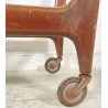 ANTICO CARRELLO BAR DESIGN VINTAGE ANNI 50 LEGNO FERRO VETRO CARRELLINO VASSOIO