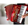 FISARMONICA VINTAGE Ariston Castelfidardo RED 120 BASSI 2 REGISTRI TASTI PIANO