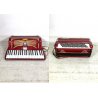 FISARMONICA VINTAGE Ariston Castelfidardo RED 120 BASSI 2 REGISTRI TASTI PIANO