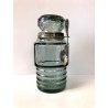 VASO con TAPPO Calderoni CRISTALLO MOLATO DECORO STELLA BORDO ARGENTO PUNZONE