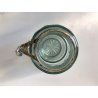 VASO con TAPPO Calderoni CRISTALLO MOLATO DECORO STELLA BORDO ARGENTO PUNZONE