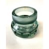 VASO con TAPPO Calderoni CRISTALLO MOLATO DECORO STELLA BORDO ARGENTO PUNZONE
