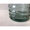 VASO con TAPPO Calderoni CRISTALLO MOLATO DECORO STELLA BORDO ARGENTO PUNZONE