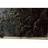 GRANDE QUADRO OLIO PAESAGGIO MONTANO ALPI CONTADINI ARATRO BUOI Masera FORMAZZA