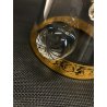 CESTELLO GHIACCIO VINTAGE CRISTALLO MOLATO Crystal St Louis FRANCE DECORO ORO