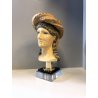 SCULTURA TERRACOTTA CERAMICA Mangani FIRENZE TESTA FEMMINILE ELLENICA '900