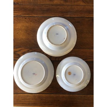 SET PIATTI VINTAGE 10pz CERAMICA Wedgwood NOMA  DECORO FIORI CHINOISERIE '800