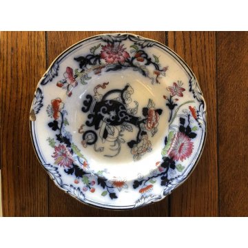 SET PIATTI VINTAGE 10pz CERAMICA Wedgwood NOMA  DECORO FIORI CHINOISERIE '800