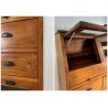 ANTICO MOBILE MADIA PASTAIA DISPENSA NEGOZIO 2 RIBALTINE 1 PIANO 10 CASSETTI 900
