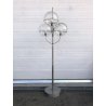 LAMPADA DA TERRA Lyndon DESIGN VICO MAGISTRETTI  PIANTANA METALLO SATINATO '70