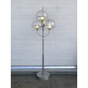 LAMPADA DA TERRA Lyndon DESIGN VICO MAGISTRETTI  PIANTANA METALLO SATINATO '70